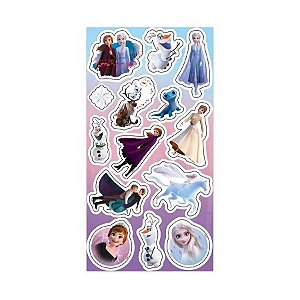 Cartela Adesiva - Frozen - Disney - 14 unidades - Disney Original - Rizzo