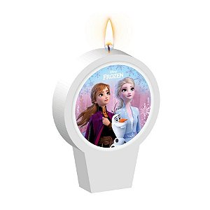 Vela Plana - Frozen - 1 unidade - Disney Original - Rizzo