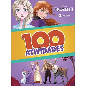 Livro Com 100 Atividades - Frozen 2 - 1 unidade - Disney Original - Rizzo