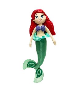 Pelúcia Ariel 51cm - Pequena Sereia  - 1 unidade - Disney Original - Rizzo