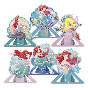 Decoração De Mesa - Ariel Disney - 6 unidades - Disney Original - Rizzo