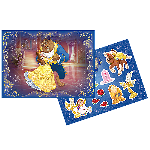 Kit Decorativo Festa a Bela e a Fora  - Disney Original - Rizzo