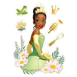 Kit Decorativo - Tiana  - 6 unidades - Disney Original - Rizzo