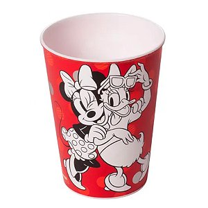 Copo de Plástico Festa Minnie e Margarida Vermelha 320Ml - Disney Original - Rizzo