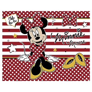Painel Plástico Decorativo - Festa Minnie Mouse - 1 unidade - Disney Original  - Rizzo
