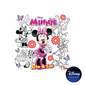 Livro Arte E Cor Disney Minnie - 01 Unidade - Disney Original - Rizzo