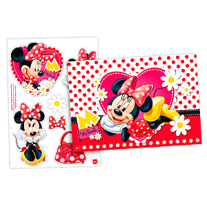 Kit Decorativo Festa Minnie Red - 8pçs - 01 unidades - Disney Original - Rizzo