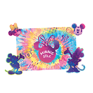 Kit Decorativo Minnie Tie Dye - 01 Unidade - Disney Original - Rizzo