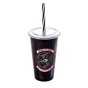 Copo com Tampa e Canudo - Star Wars Imperial - 500ml - 1 unidade - Disney Original - Rizzo