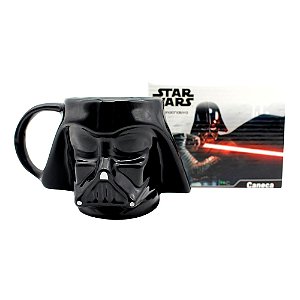 Caneca Cerâmica Darth Vader 500ml Star Wars - 01 Unidade - Disney Original - Rizzo