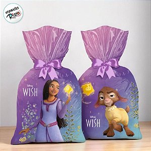 Sacola Plástica - Wish  - 8 unidades - Disney Original - Rizzo