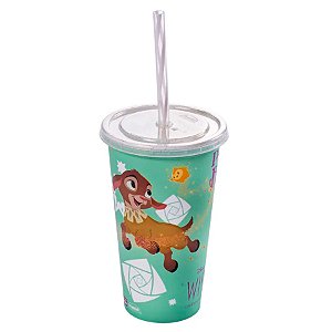 Copo Refri Wish: O Poder dos Desejos - Verde - 500 ml - 1 unidade - Disney Original - Rizzo