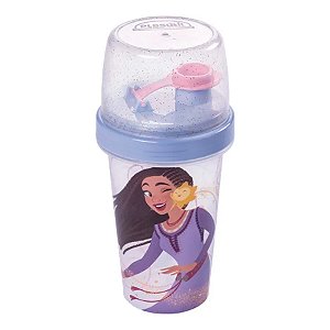 Mini Shakeira com Tampa - Wish: O Poder dos Desejos - 320 ml - 1 unidade - Disney Original - Rizzo
