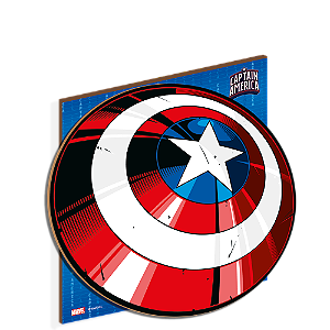 Quadro Decorativo MDF Capitão América Avengers - 1 Unidade - Disney Original - Rizzo.
