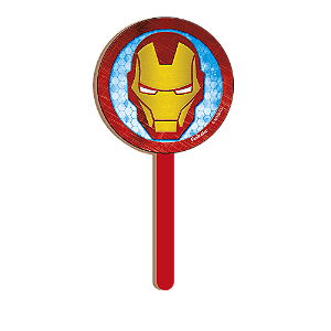 Pick Decorativo MDF Homem de Ferro Avengers - 1 Unidade - Disney Original - Rizzo