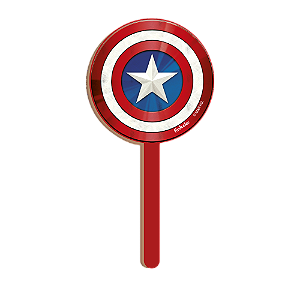 Pick Decorativo MDF Capitão América Avengers - 1 Unidade - Disney Original - Rizzo