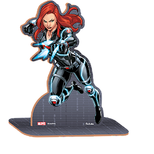 Personagem MDF P Viuva Negra Avengers - 1 Unidade - Disney Original - Rizzo
