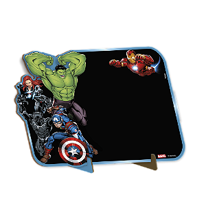 Lousa Decorada MDF G Avengers - 1 Unidade - Disney Original - Rizzo