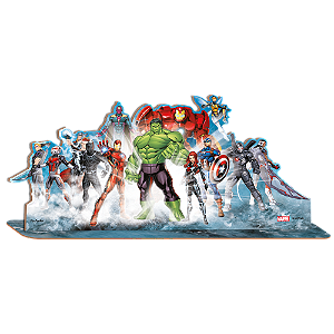 Enfeite de Mesa MDF Avengers - 1 Unidade - Disney Original - Rizzo