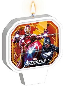 Vela Plana Adesivada Festa Avengers Game Verse - 01 unidade - Disney Original - Rizzo