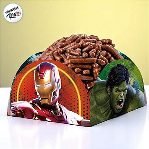 Porta Forminha para Doces Festa Avengers Game Verse - 50 unidades - Disney Original - Rizzo