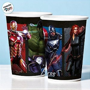 Copo de Papel Festa Avengers Game Verse - 12 unidades - Disney Original - Rizzo