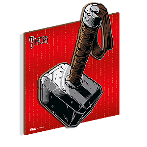 Quadro Decorativo MDF Thor Avengers - 1 Unidade - Disney Original - Rizzo.