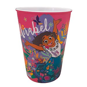 Copo Decorado Festa Encanto Rosa Mirabel - Para Colorir - 320 ml  - 1 unidade - Disney Original - Rizzo
