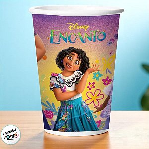 Copo Papel 180ml Encanto - 12 Unidades - Disney Original  - Rizzo