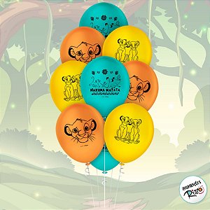 Balão Festa Rei Leão 9" - 25 Unidades - Disney Original -  Festas