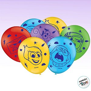 Balão de Festa Decorado Especial 9" 23cm - Divertidamente 2 - 25 unidades - Disney Original - Rizzo