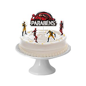 Decoração de Bolo - Cenário Deadpool - 5 unidades - Disney Original - Rizzo