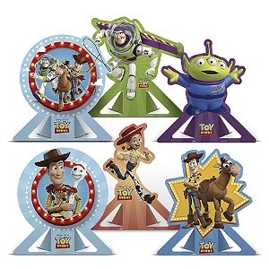 Decoração de Mesa - Festa Toy Story 4 - 6 unidades - Disney Original - Rizzo