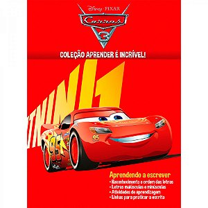 Livro Aprender é Incrível - Carros 3 - 1 unidade - Disney Original - Rizzo