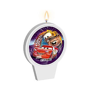 Vela Festa Disney Carros  - 01 Unidade - Disney Original  - Rizzo