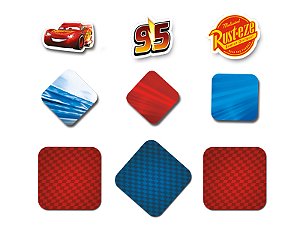 Kit Aplique Decorativo Festa Carros - Disney Original - Rizzo