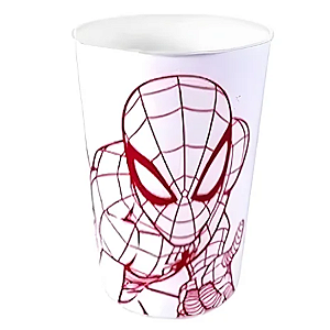 Copo de Plástico Homem Aranha Branco - 320ml - 1 unidade - Disney Original - Rizzo