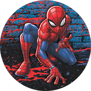 Painel Sublimado Redondo em Tecido Homem Aranha 1,55m -01 unidade - Disney Original - Rizzo