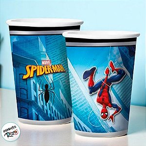 Copo de Papel - Spider Man - 180ml  - 8 unidades - Disney Original - Rizzo