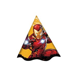 Chapeu de Aniversário Festa Homem de Ferro - 12 unidades - Disney Original - Rizzo
