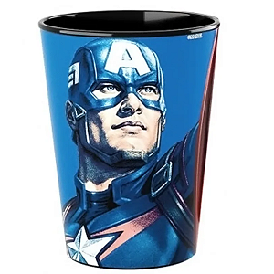 Copo de Plástico Festa Capitao America 320Ml - Disney Original - Plasútil
