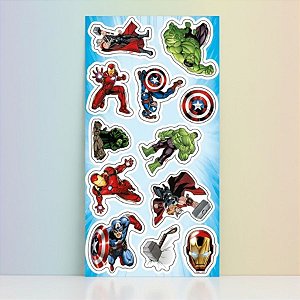 Adesivo - Vingadores - 12 unidades - Disney Original - Rizzo