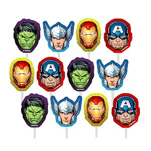 Pick Decorativo - Vingadores - 12 unidades - Disney Original - Rizzo