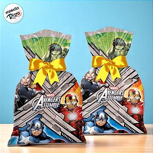 Sacola Surpresa Festa Vingadores - 12 Unidades - Disney Original - Rizzo Festas