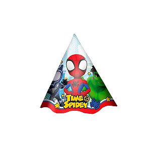 Chapéu de Aniversário - Spidey - 8 unidades - Disney Original - Rizzo