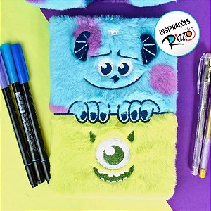 Caderno De Anotações Fluffy Pelúcia - Monstros S.A - Ref. 4788 - Disney Original - 1 unidade - DAC