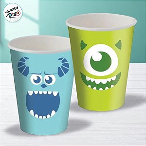 Copo de Papel Festa Monstros SA - 200ml - 8 unidades - Disney Original - Rizzo