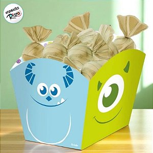 Cachepot Médio Festa Monstros SA - 8 unidades - Disney Original - FestColor