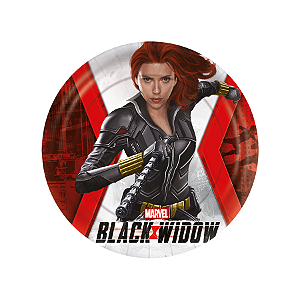 Prato de Papel  Festa Viúva Negra - 12 Unidades - Disney Original - Rizzo