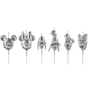 Vela Turma Mickey Prata Disney  - Disney Original - 1 unidade - Rizzo